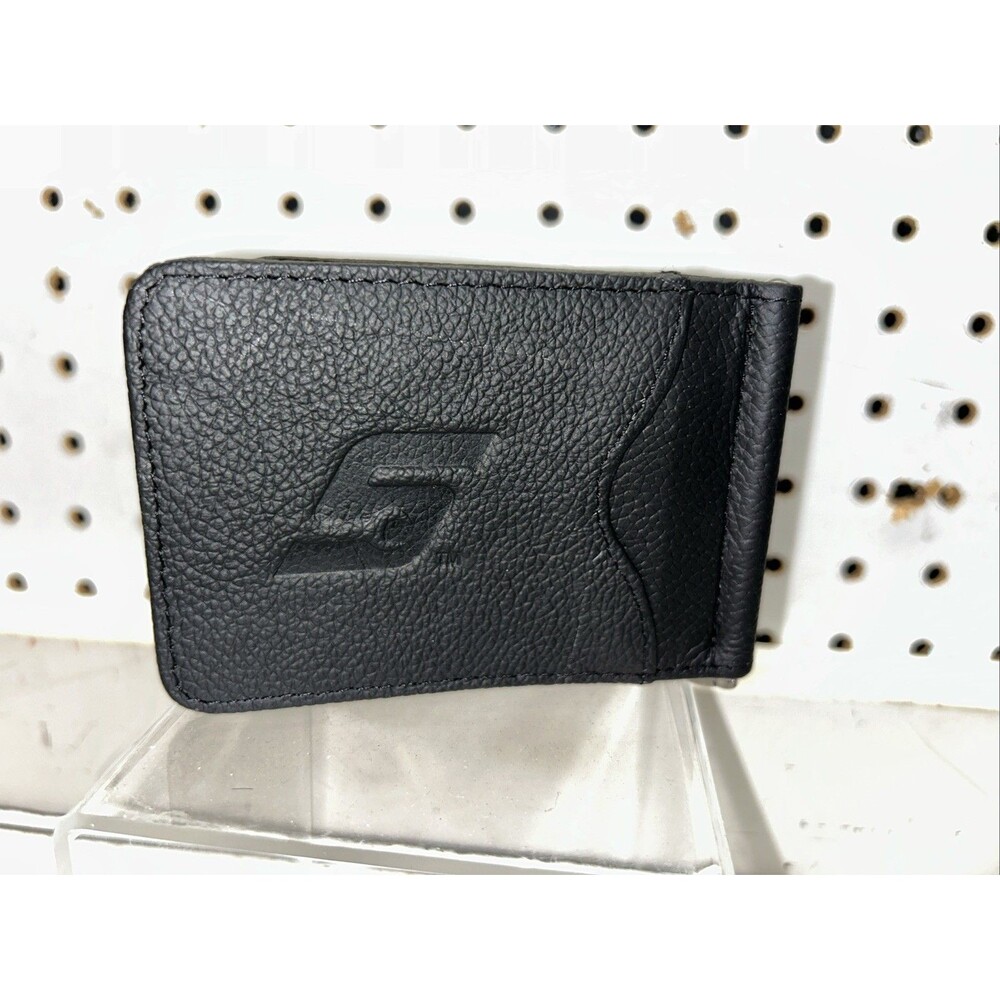 For Snap On Tools Black Leather Wallet with Money Clip New